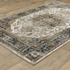 Victor Vintage Medallion Area Rug Beige/Blue - Captiv8e Designs - 3 of 4