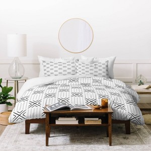 Little Arrow Design Co Mud Cloth Tile Duvet Set - Deny Designs - 1 of 4