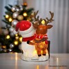 It's the Most Wonderful Time for a Beer Festive Figurine, 8" Snowman and Reindeer Christmas Party Statue| OrnamentallyYou - 4 of 4
