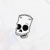 The Simpsons Men's Bart Skeleton Skateboarding Adult Short Sleeve T-Shirt - 4 of 4