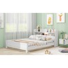 Full Size Platform Bed with Built-in LED Light, Storage Headboard and Guardrail - 4 of 4