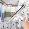 All-Purpose Stainless Steel Shower Squeegee for Shower Glass Door with Adhesive Hooks, for Tile Wall and Car - 3 of 4