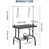 Foldable Dog Grooming Table, Heavy-Duty Adjustable Height Trimming Table with Noose, Storage Basket & 330LBS Capacity for Small to Large Dogs - 2 of 4