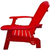 CAVINAS 14" Wood Adirondack Chair with Umbrella Holder,Comfortable Accent Chair for Patio, Garden and Balcony - 4 of 4