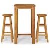 vidaXL Garden Bar Set Natural Acacia Wood Solid Acacia Wood Compact - 2 of 2