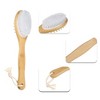 Unique Bargains Double-Side Long Handle Bath Brush for Shower 13.78"x2.99" White 1 Pc - 3 of 4