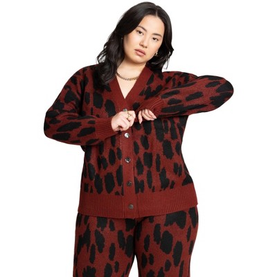ELOQUII Printed Longline Cardigan