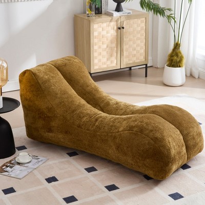 Chic Crate-Ergonomic Bean Bag Sofa Chair – Plump Sponge Support for Adults, Curved Body Contour Design with Gentle Comfort