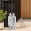 LuxenHome 19.29" LuxenHome Off White Polyresin Holy Family 1.6-Feet Tall Statue Off-White - 3 of 4