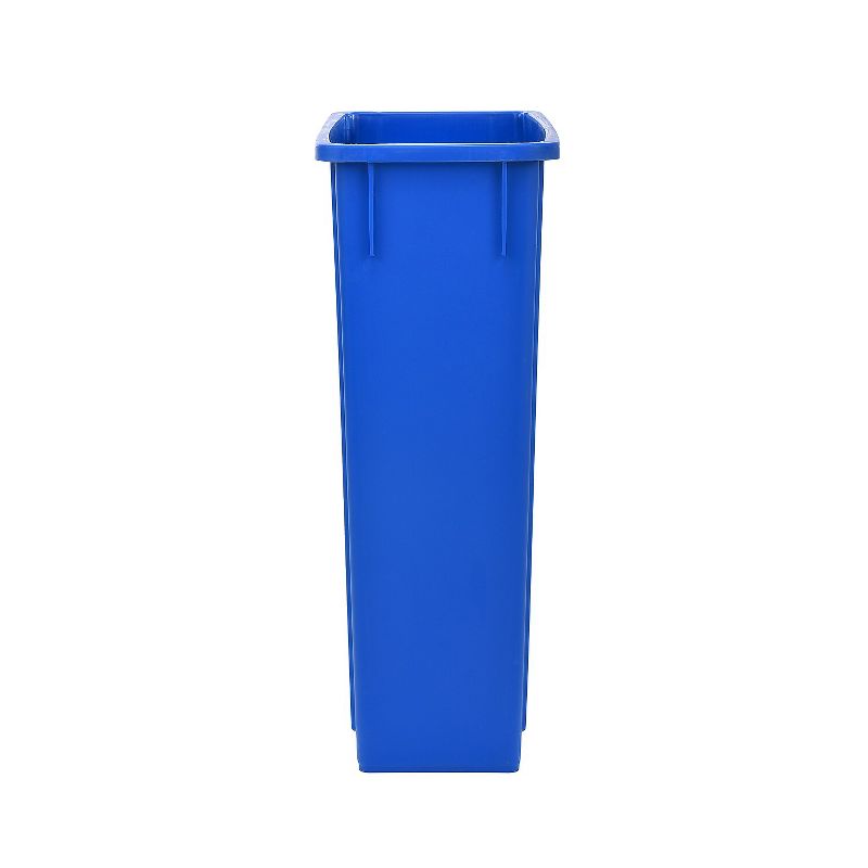 Alpine Industries Plastic Indoor Slim Recycle Bin and Lid 23 Gallon Blue (477-R-BLU-PKG2), 3 of 10
