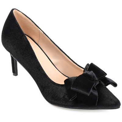 Journee Women's Crystol Medium and Wide Width Evening Pumps