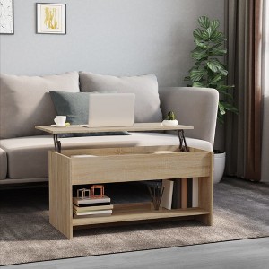 vidaXL Coffee Table Sonoma Oak Engineered wood Medium - 1 of 4