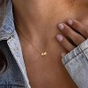 14K Gold Plated Dainty Necklace For Women: Softball/Volleyball/Sunflower/Bee/Butterfly Pendant, 16.5"+2" Ext Chain - 2 of 4