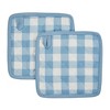 Annie Buffalo Check Blue Pot Holder Set of 2 8x8 - 2 of 3