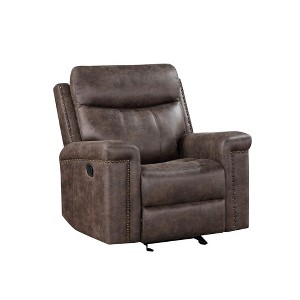 New Classic Furniture, Quade Glider Recliner-Mocha - 1 of 3