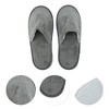 Unique Bargains Striped Coral Fleece Disposable Slippers 1 Pair - 3 of 4