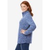 Woman Within Plus Size Microfleece Quarter-Zip Pullover - 4 of 4