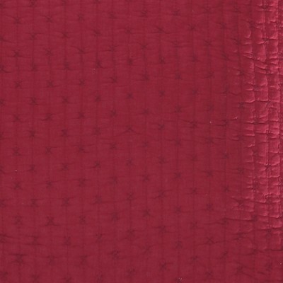 Red Cross Stitch Cotton Euro Sham Set of 2