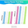 JDICTION 8-PCS Reusable Silicone Stir Sticks, Epoxy Resin Paint Wax Mixing Tools For Glitter Tumblers DIY Crafts In 4 Colors - 2 of 4