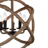 CWI Lighting Padma 5 Light Up Chandelier With Black Finish - 4 of 4