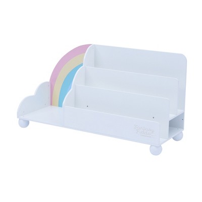 Fantasy Fields Kids Staggered 3-Tier Horizontal Wooden Display Bookcase