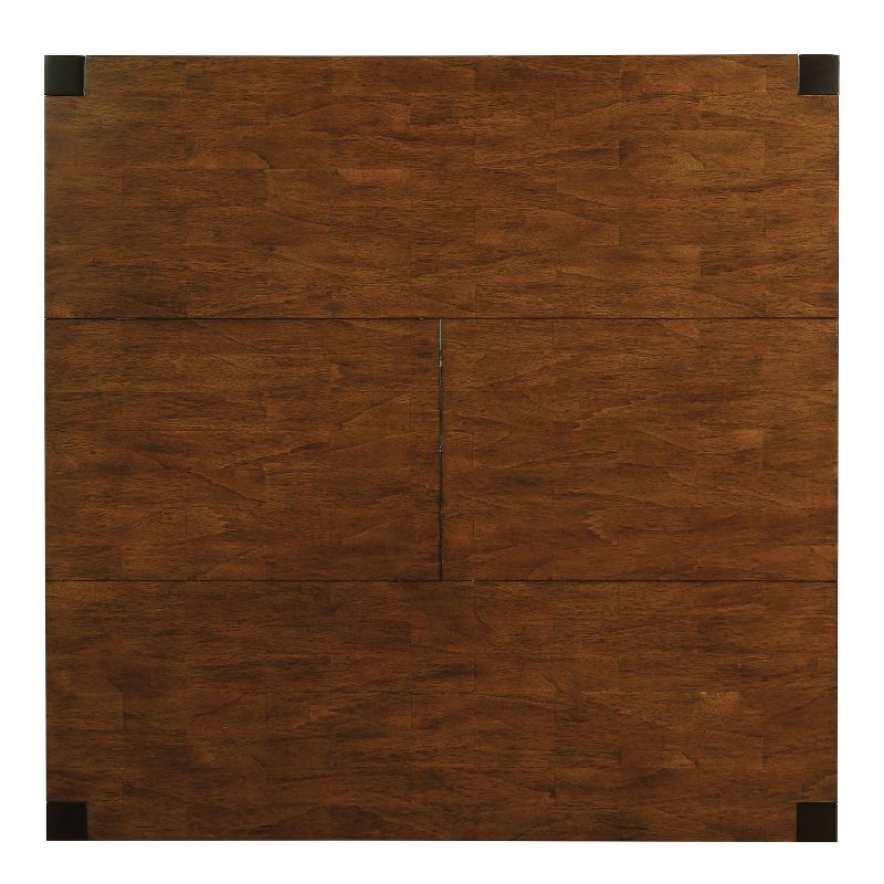 54&#34; Ulmar Square Counter Height Extendable Dining Table with Butterfly Leaf Dark Oak/Espresso - HOMES: Inside + Out, 3 of 7