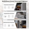 Vynxaria 48-Inch Grey Bathroom Vanity - Dual Undermount Ceramic Sinks, 4 Soft-Close Doors, 2 Divided Drawers, Double-Layer Shelves - 3 of 4