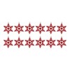 Melrose Metal Snowflake with Bell Ornament (Set of 12) - 3 of 3