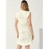Allegra K Women's Casual Round Neck Midi Ruffled Knit Dress - 4 of 4