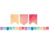 Teacher Created Resources® Watercolor Pennants Die-Cut Border Trim, 35 Feet Per Pack, 6 Packs - 2 of 3