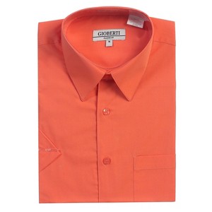 Gioberti Men's Short Sleeve Solid Dress Shirt - 1 of 4
