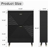 TIRAMISUBEST White Wooden Shoe Cabinet with 2 Flip Drawers - Narrow Entryway Storage Organizer for Hallway or Living Room - 3 of 4