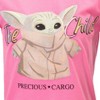 Star Wars The Child T-Shirt and French Terry Shorts Outfit Set Blue / Pink - 4 of 4