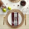 DII Jute Ruffle Trim Placemat Set 6 Piece, Natural, 15" Dia - 4 of 4
