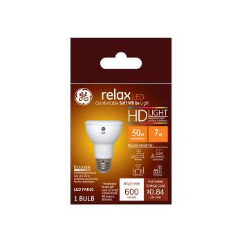 GE Relax LED HD Light Bulb 7W 50 W Equivalent Soft White Medium Base