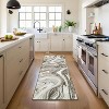 Washable Abstract Runner Rug, Non-Slip Stain-Resistant Carpet for Hallway Kitchen Bedroom Entryway Bathroom - 2 of 4