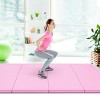 4' x 8' x 2'' Folding Gymnastics Mat Four Panels Gym PU Leather EPE Foam Blue/Pink - 4 of 4
