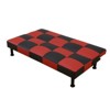 DOMETOUR Red & Black Faux Leather Sofabed for Living Room - Modern Convertible Sleeper Sofa - 3 of 4