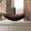 ELECWISH Bathroom Artistic Tempered Glass Vessel Sink with Faucet and Pop-up Drain - 2 of 4