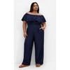 Women's Plus Size Serene Jumpsuit - navy | CITY CHIC - 2 of 4