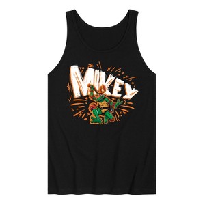 Men's - Teenage Mutant Ninja Turtles Mutant Mayhem - Sketch Mikey Graphic Tank Top - 1 of 2