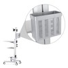 Yescom Storage Basket Organizer Holder for PC Mobile Cart Medical Trolley Cart Silver - 3 of 4