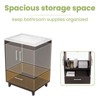 Hyleory 25" Modern Bathroom Vanity With Ceramic Basin, Undermount Sink Cabinet, Free Standing Storage Cabinet With Sink Combo Set - 3 of 4