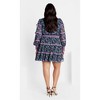 Women's Plus Size Hollie Print Dress - black | CITY CHIC - 2 of 4