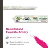 Pimpernel Succulents Rectangular Snack Tray with Handles - 15.1" x 6.5" Melamine Botanical Platter for Coffee, Breakfast, or Sweets - Dishwasher-Safe - 3 of 4