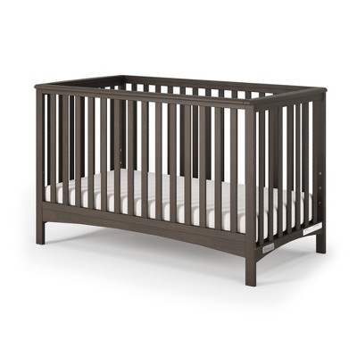 Child Craft London 4-in-1 Convertible Crib, Converts to Toddler Bed, Day Bed, & Full Size Bed, 3 Mattress Positions, Baby Safe Finish (Dapper Gray)