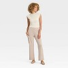 Women's Super Soft Cargo Straight Leg Lounge Pants with pockets - A New Day™ Oatmeal Heather - 3 of 3