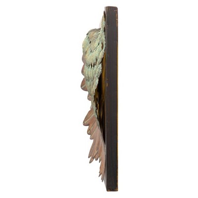 Verdigris Bronze Wing of Icarus Metal Wall Sculpture