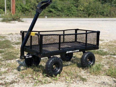 Gorilla Carts Steel Utility Cart, 9 Cubic Feet Garden Wagon with Removable  Sides, 1 Piece - Harris Teeter