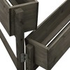 vidaXL Garden Folding Planter Gray 23.6"x5.5"x29.5" Solid Firwood - 3 of 4